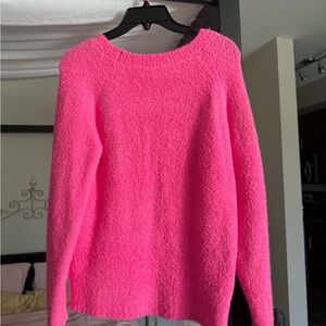 LOFT Sweater in Hot Pink